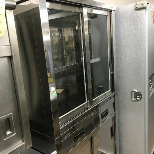 中古】食器棚 両扉式 幅1200×奥行950×高さ1870 【送料別途見積】【業務