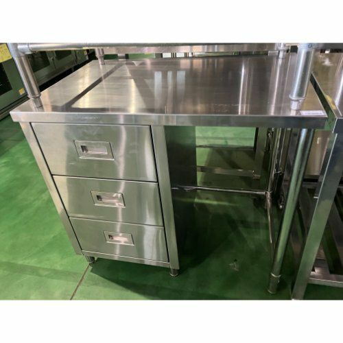 中古】作業台 引出し付き BGなし 幅900×奥行600×高さ800 【送料別途