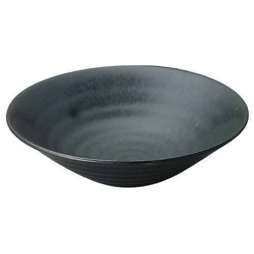 【黒洋 リップル8.0鉢】 高さ70mm×直径:262mm【業務用】【グループB】【プロ用】【まとめ買い商品】