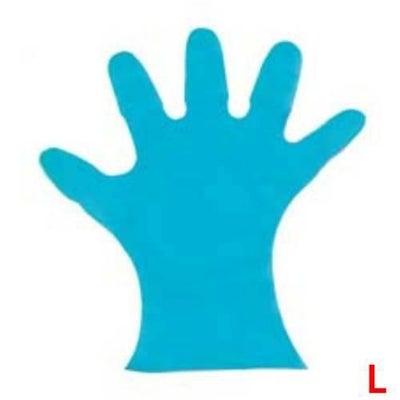 カラーマイジャストグローブ #28 化粧箱(5本絞り)200枚入 グリー L 27μ