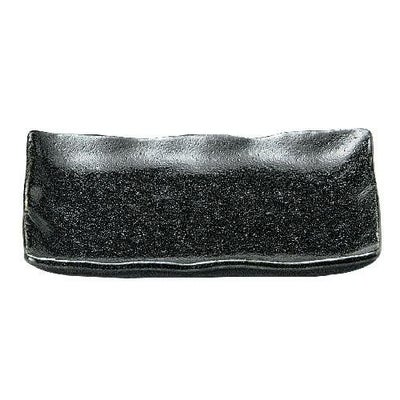 【ゆず黒燿 串皿小】串皿 高さ18mm×長径:170・短径:112【業務用】【グループB】【プロ用】【まとめ買い商品】