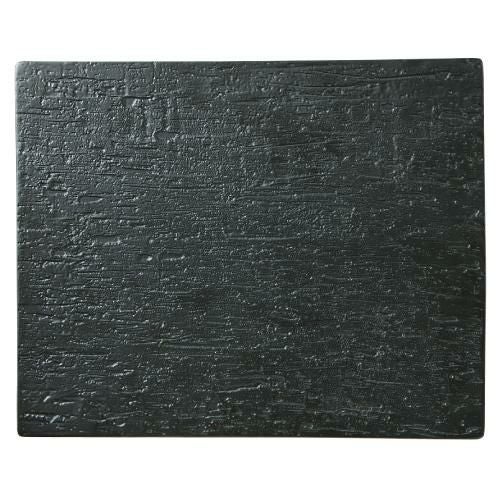 【漆黒 32cmプレート】角皿 幅327mm×奥行266mm×高さ9mm【業務用】【グループB】【プロ用】【まとめ買い商品】