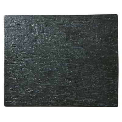 【漆黒 32cmプレート】角皿 幅327mm×奥行266mm×高さ9mm【業務用】【グループB】【プロ用】【まとめ買い商品】