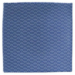 青海波 19.5cmスクエアープレート 青【まとめ買い商品】