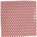 山格子 19.5cmスクエアープレート 赤【まとめ買い商品】