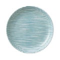 細縞 15cm丸皿 緑【まとめ買い商品】