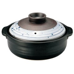 漆染 団らん8号鍋 IH対応 美濃焼【まとめ買い商品】