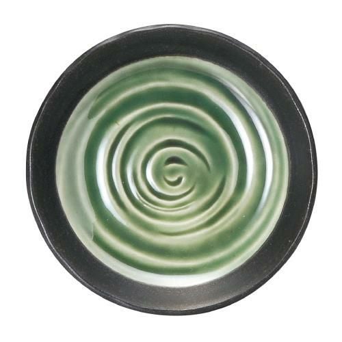 水鏡 緑 3.5丸皿 丸皿【まとめ買い商品】