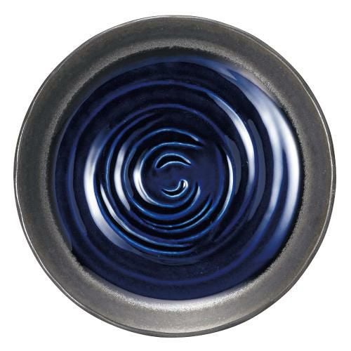 水鏡 青 5.0丸皿 青【まとめ買い商品】