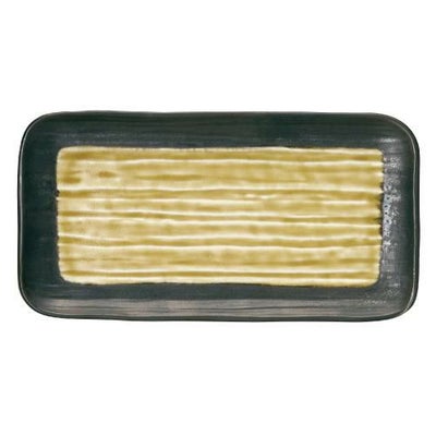 水鏡 黄 9.0長角皿 黄【まとめ買い商品】