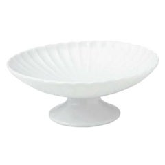 かすみ 白 高台デザート皿【まとめ買い商品】