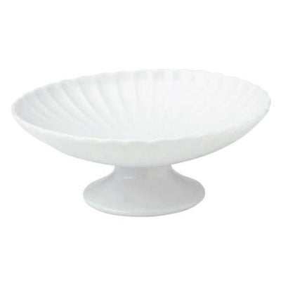 かすみ 白 高台デザート皿【まとめ買い商品】