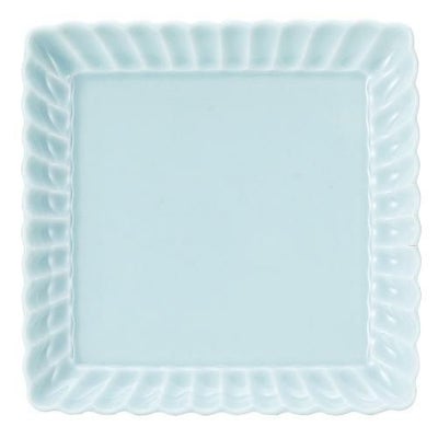 かすみ 青白 15.5cm正角皿【まとめ買い商品】
