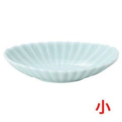 かすみ 青白 楕円皿小【まとめ買い商品】
