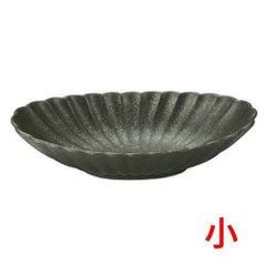 かすみ 黒 楕円皿小【まとめ買い商品】