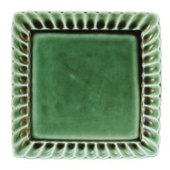 かすみ 緑 13.5cm正角皿【まとめ買い商品】