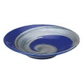 銀彩ブルー リップル4.0皿 ブルー【まとめ買い商品】