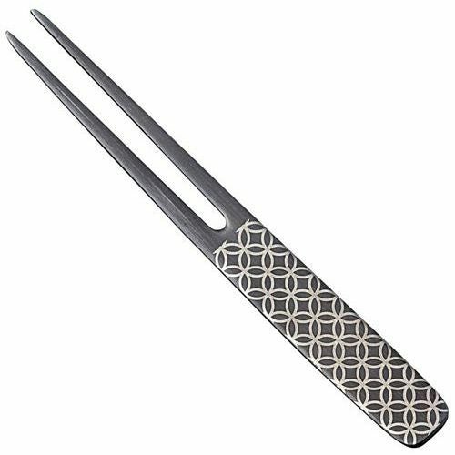 18－8 黒酸化発色 ピックフォーク かんざし 七宝