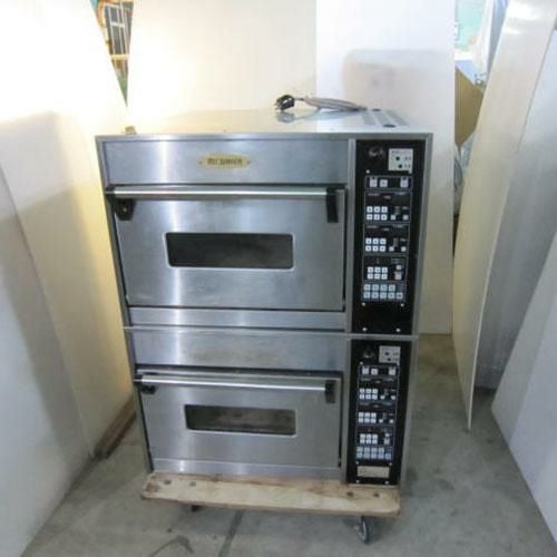 【値下げ】ミックベーカー 炉床 蓄熱石板 ワールド精機 中古】電熱オーブン 2段 ミックベーカー ワールド精機 WEE-12T 幅730