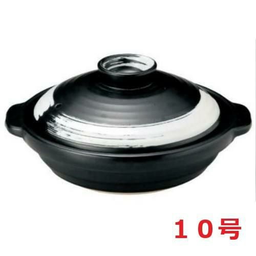 耐熱浅鍋 白刷毛 10号浅鍋【まとめ買い商品】