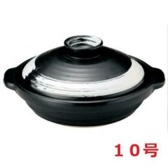 耐熱浅鍋 白刷毛 10号浅鍋【まとめ買い商品】