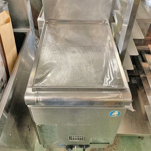 業界最長1年保証】【中古】ガスフライヤー 北沢産業 KFE-35 幅360×奥行