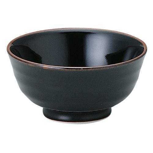 【天目 深口5.0丼】丼 高さ80mm×直径:156【業務用】【グループB】【プロ用】【まとめ買い商品】
