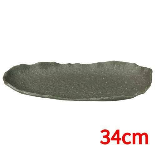 【星空 さざ波34cm長皿】皿 高さ31mm×長径:340・短径:185【業務用】【グループB】【プロ用】【まとめ買い商品】