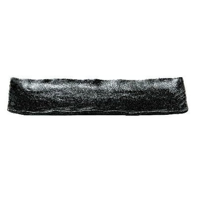 【ゆず黒燿 石目尺一細長角皿】角皿 高さ30mm×長径:350・短径:150【業務用】【グループB】【プロ用】【まとめ買い商品】
