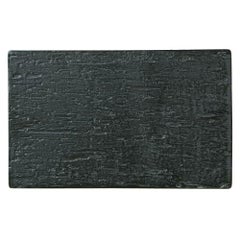 【漆黒 24cmプレート】角皿 幅248mm×奥行153mm×高さ9mm【業務用】【グループB】【プロ用】【まとめ買い商品】