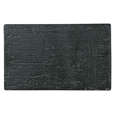 【漆黒 24cmプレート】角皿 幅248mm×奥行153mm×高さ9mm【業務用】【グループB】【プロ用】【まとめ買い商品】