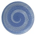 青海波 白渦 23cm丸皿【まとめ買い商品】
