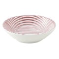 細縞 9.5cm浅ボウル 赤【まとめ買い商品】