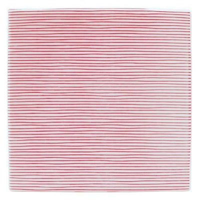 細縞 19.5cmスクエアープレート 赤【まとめ買い商品】