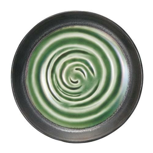 水鏡 緑 4.3丸皿 緑【まとめ買い商品】