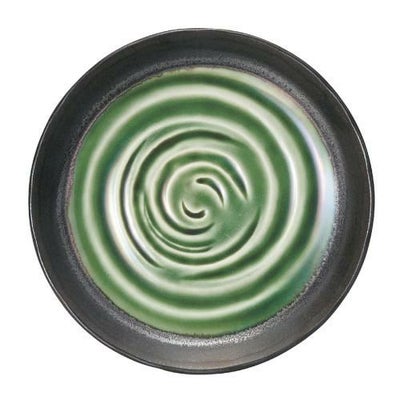 水鏡 緑 4.3丸皿 緑【まとめ買い商品】