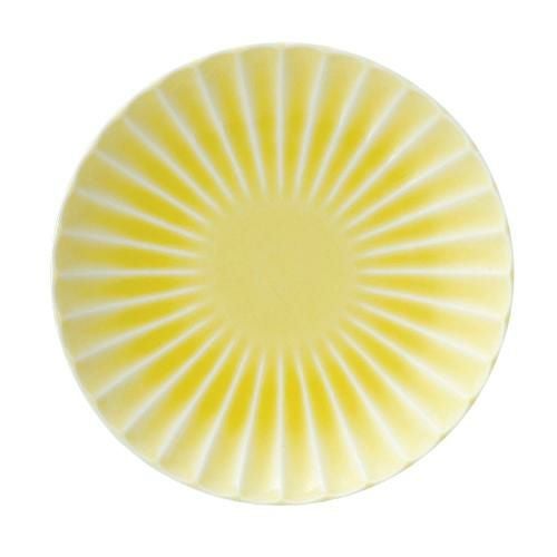 かすみ イエロー 14.5cm丸皿【まとめ買い商品】