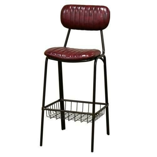 OLE-HC-RE 洋風パイプ椅子 OLE ハイカウンターチェア アミ棚付 レッド 【テンポスオリジナル】 1年保証/