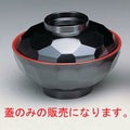 汁椀 亀甲椀(蓋)/ 黒内朱