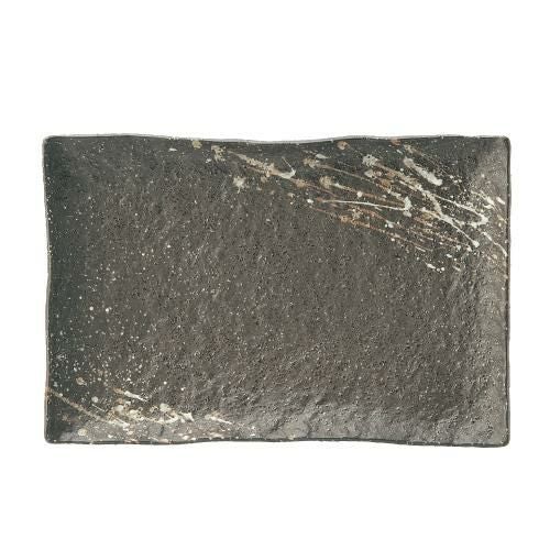 吹雪 石目尺二長角皿 美濃焼【まとめ買い商品】