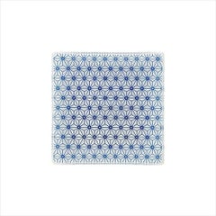 麻の葉 ブルー 11.5cm正角皿 ブルー【まとめ買い商品】