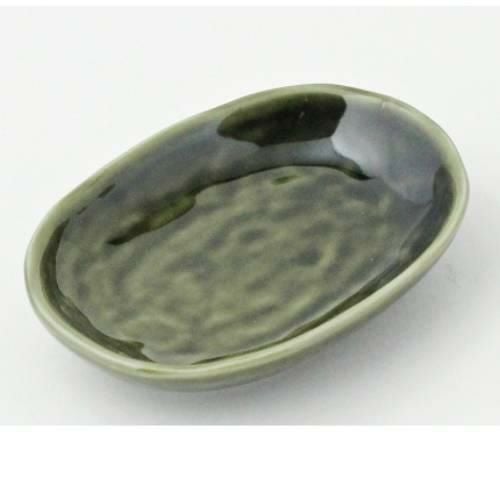 【飲食店定番】TB 織部小判小皿/20入