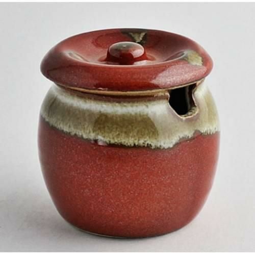 【飲食店定番】TB 口切ミニカメ 朱赤/1入