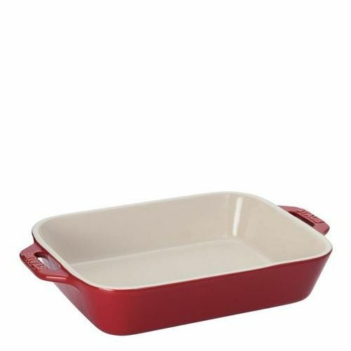 ストウブ セラミック レクタンギュラーディッシュ 20cm×16cm チェリー 40508－585