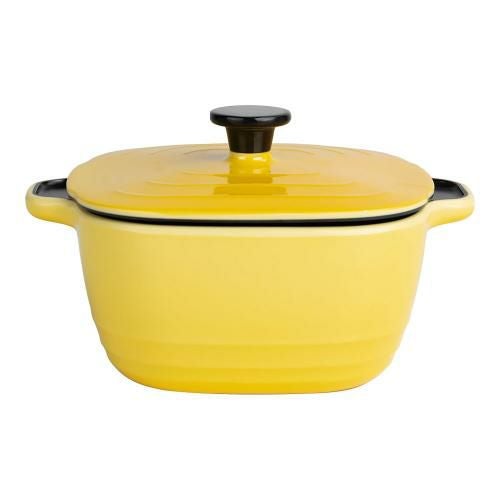 メラミン パールリバーポット 24cm イエロー