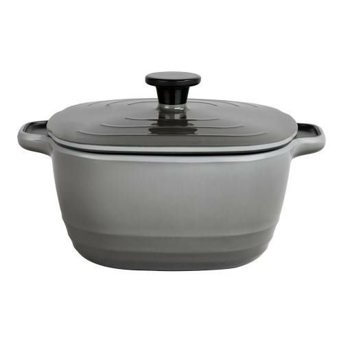 メラミン パールリバーポット 24cm グレー