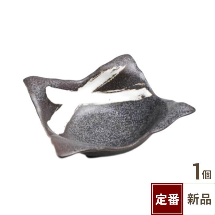 TB 四方鉢 大 油滴 白刷毛/1入