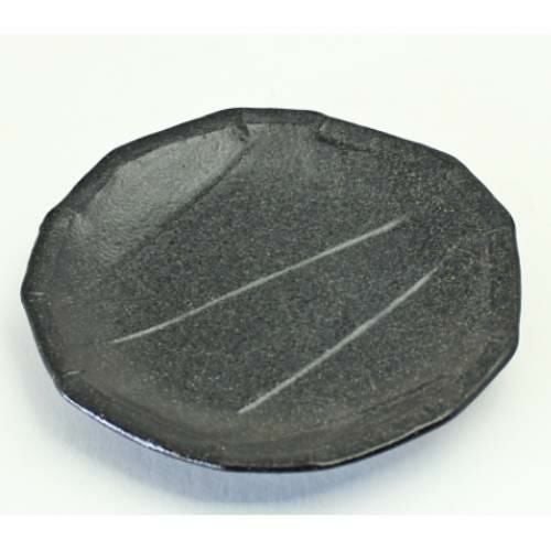 【飲食店定番】TB 12角銘々皿 黒/20入