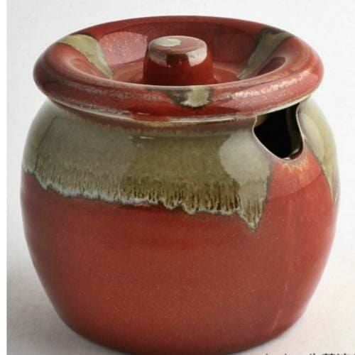 【飲食店定番】TB 口切3号カメ 朱赤/1入