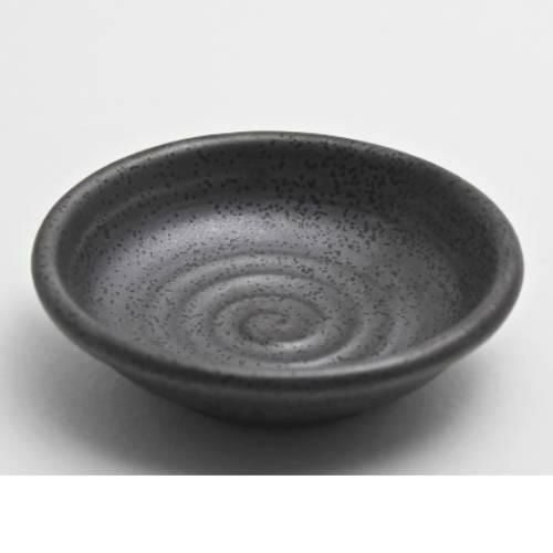 【飲食店定番】TB 深口2.8小皿 黒/20入
